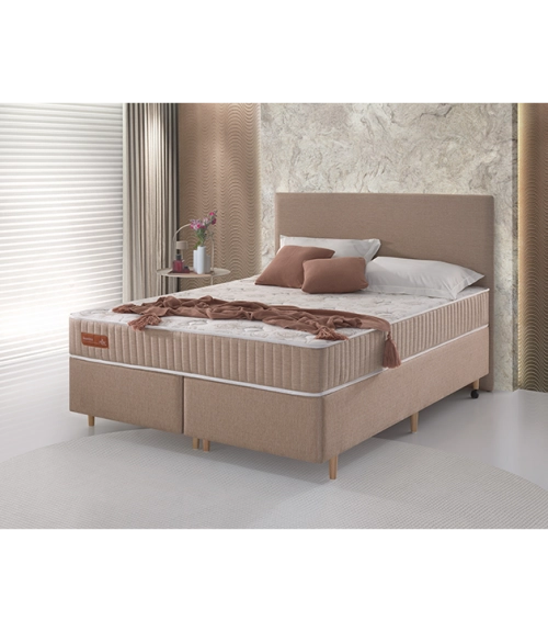 Colchão Suavitta - Cama Clean e Cabeceira Lina